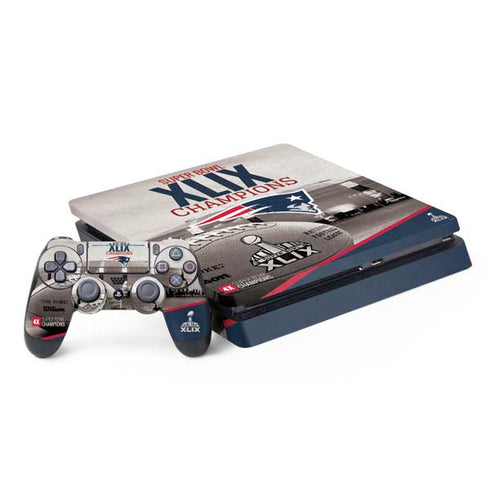 NFL Patriots Super Bowl XLIX Champs PS4 Slim Bundle Skin